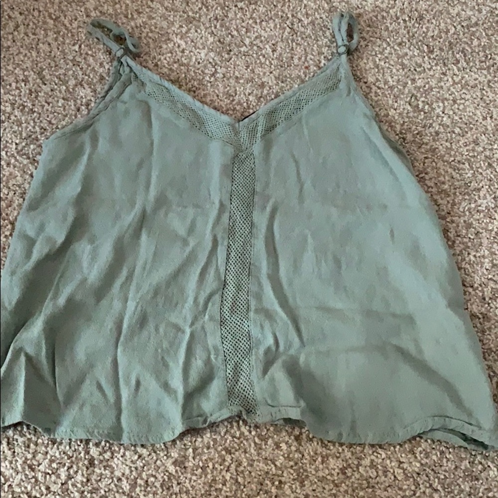 Green Flowy Tank
